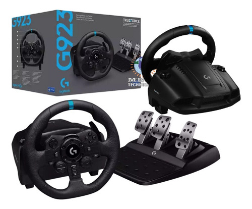 Volante Driving Logitech G923 Negro Ps4-pc Simul Nuevo Unico